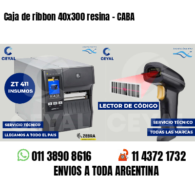 Caja de ribbon 40x300 resina - CABA