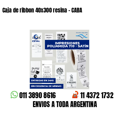 Caja de ribbon 40x300 resina - CABA