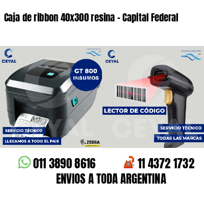 Caja de ribbon 40x300 resina - Capital Federal