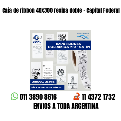 Caja de ribbon 40x300 resina doble - Capital Federal