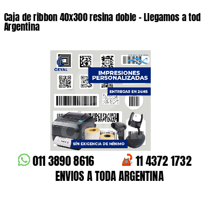 Caja de ribbon 40x300 resina doble - Llegamos a toda Argentina