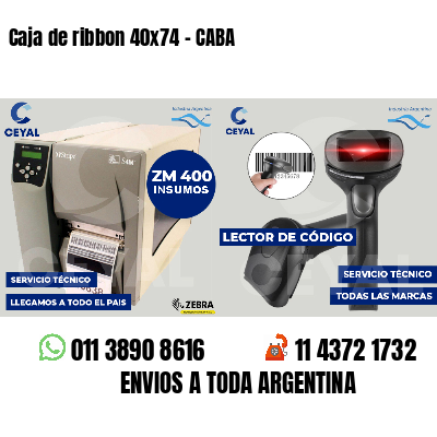 Caja de ribbon 40x74 - CABA