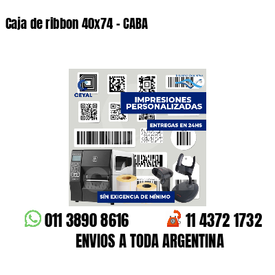 Caja de ribbon 40x74 - CABA