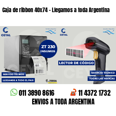 Caja de ribbon 40x74 - Llegamos a toda Argentina