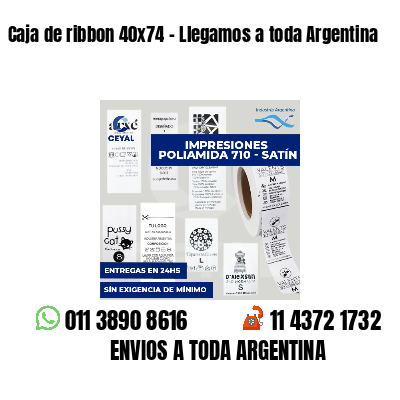 Caja de ribbon 40x74 - Llegamos a toda Argentina