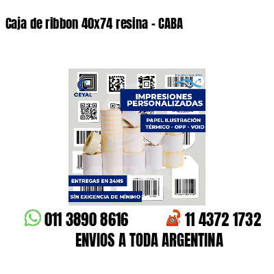 Caja de ribbon 40x74 resina - CABA