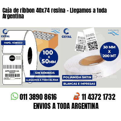 Caja de ribbon 40x74 resina - Llegamos a toda Argentina