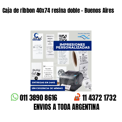 Caja de ribbon 40x74 resina doble - Buenos Aires