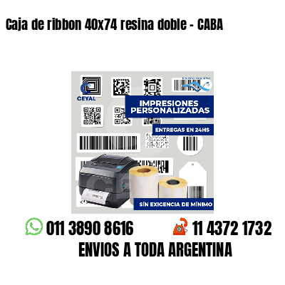 Caja de ribbon 40x74 resina doble - CABA