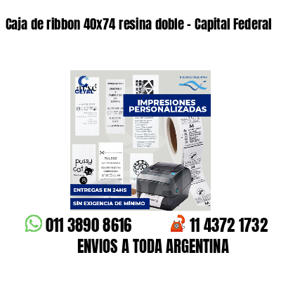 Caja de ribbon 40x74 resina doble - Capital Federal