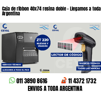 Caja de ribbon 40x74 resina doble - Llegamos a toda Argentina