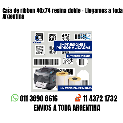 Caja de ribbon 40x74 resina doble - Llegamos a toda Argentina