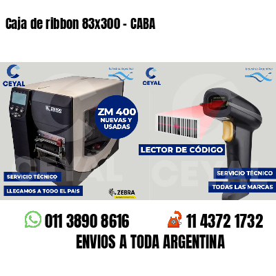 Caja de ribbon 83x300 - CABA