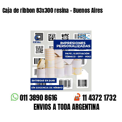 Caja de ribbon 83x300 resina - Buenos Aires