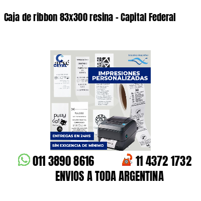 Caja de ribbon 83x300 resina - Capital Federal