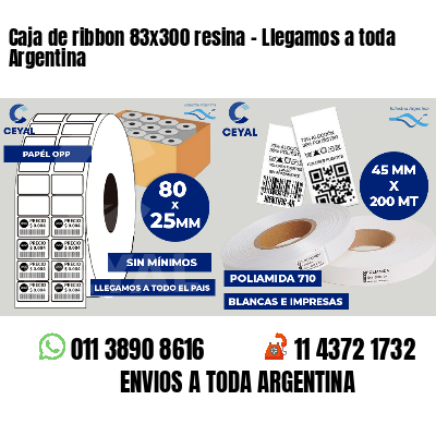 Caja de ribbon 83x300 resina - Llegamos a toda Argentina