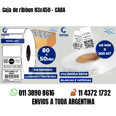 Caja de ribbon 83x450 - CABA