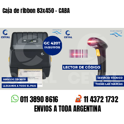 Caja de ribbon 83x450 - CABA