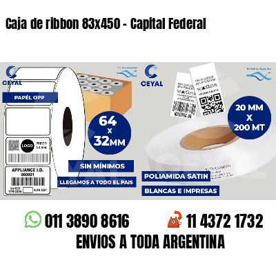 Caja de ribbon 83x450 - Capital Federal