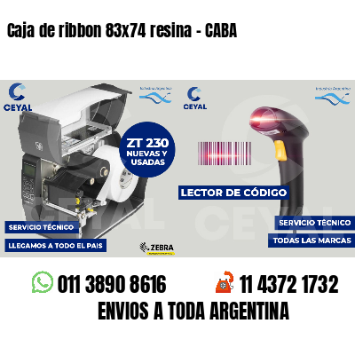 Caja de ribbon 83x74 resina - CABA