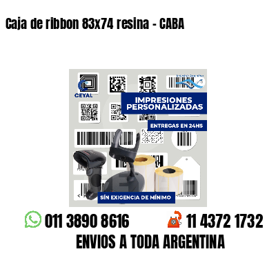 Caja de ribbon 83x74 resina - CABA