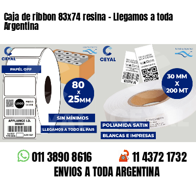 Caja de ribbon 83x74 resina - Llegamos a toda Argentina