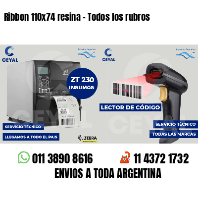 Ribbon 110x74 resina - Todos los rubros