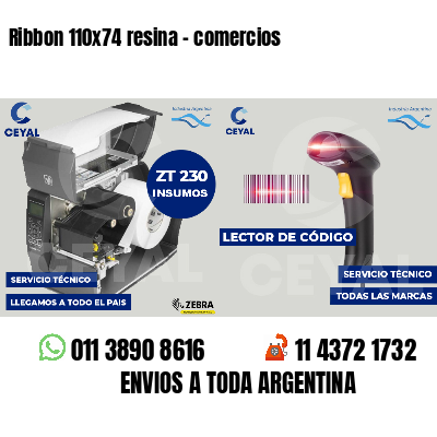 Ribbon 110x74 resina - comercios