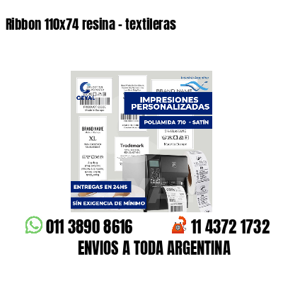 Ribbon 110x74 resina - textileras