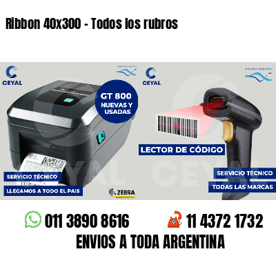 Ribbon 40x300 - Todos los rubros