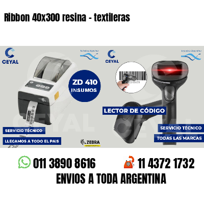 Ribbon 40x300 resina - textileras