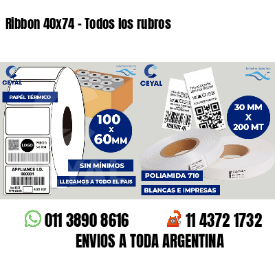 Ribbon 40x74 - Todos los rubros