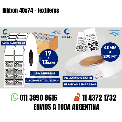 Ribbon 40x74 - textileras