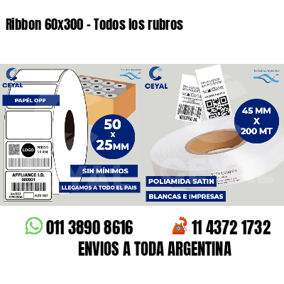 Ribbon 60x300 - Todos los rubros