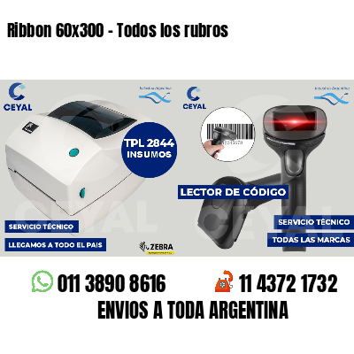 Ribbon 60x300 - Todos los rubros