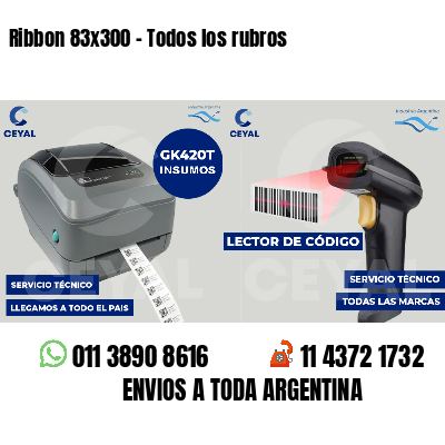 Ribbon 83x300 - Todos los rubros