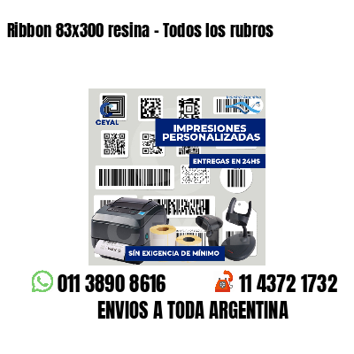 Ribbon 83x300 resina - Todos los rubros