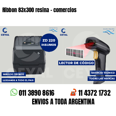 Ribbon 83x300 resina - comercios