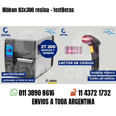 Ribbon 83x300 resina - textileras