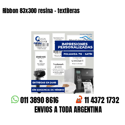 Ribbon 83x300 resina - textileras