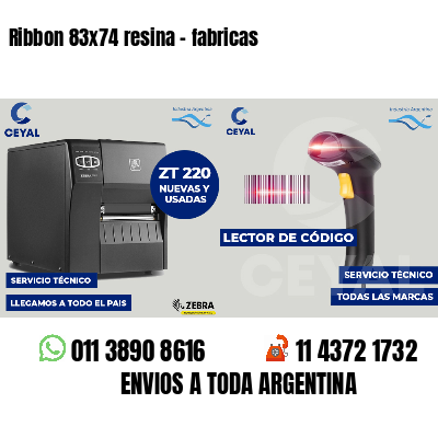 Ribbon 83x74 resina - fabricas