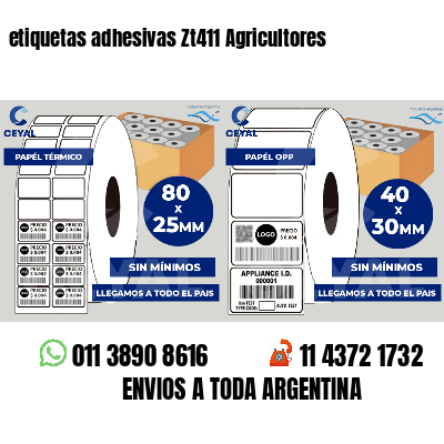 etiquetas adhesivas Zt411 Agricultores