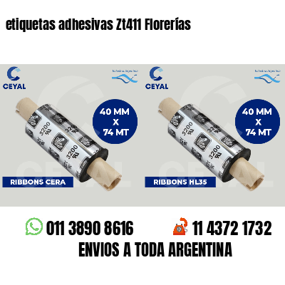 etiquetas adhesivas Zt411 Florerías