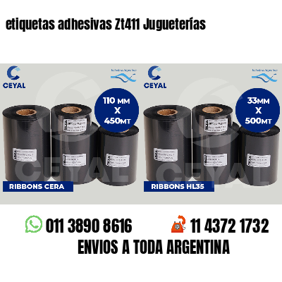 etiquetas adhesivas Zt411 Jugueterías