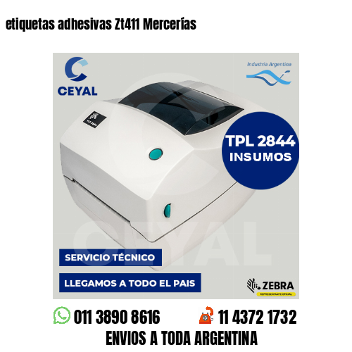 etiquetas adhesivas Zt411 Mercerías