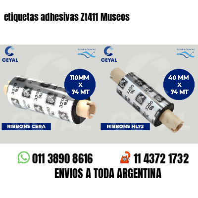 etiquetas adhesivas Zt411 Museos