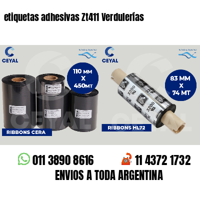 etiquetas adhesivas Zt411 Verdulerías