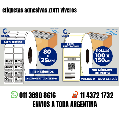 etiquetas adhesivas Zt411 Viveros