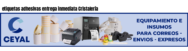 etiquetas adhesivas entrega inmediata Cristalería