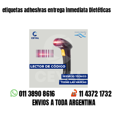 etiquetas adhesivas entrega inmediata Dietéticas